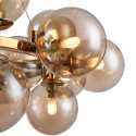 Dallas Maytoni gylden pendel loftslampe 25 glas kugle stue soveværelse Udvalg