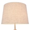 Calvin Maytoni stor træ gulvlampe design stof lampeskærm til stue Udsalg