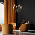 Arco Maytoni lysekrone moderne loftlampe messing glas stue soveværelse Rabatter