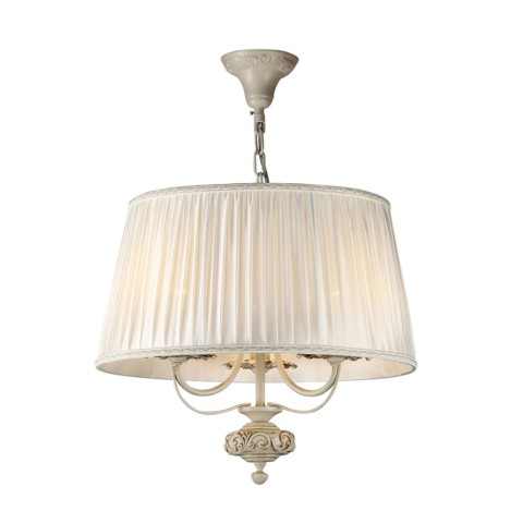 Klassisk hvid stof lampeskærm loftslampe Olivia Maytoni