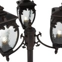 Fleur Maytoni udendørs gadelampe lygtepæl gammeldags med 3 lanterner Udvalg