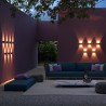 Strato Maytoni udendørs 4w LED væglampe moderne design i sort hvid Tilbud