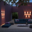 Strato Maytoni udendørs 6w LED væglampe moderne design i sort hvid Tilbud