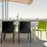 Volga BICA moderne spisestole stabelbare stole plast farverig design 
