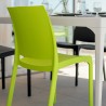 Volga BICA moderne spisestole stabelbare stole plast farverig design 