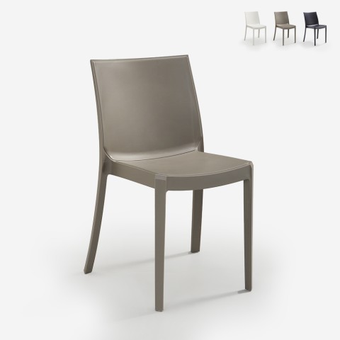 Perla BICA spisebordsstole stabelbare plastik spisestole til stue Kampagne