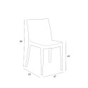 Sæt med 23 Matrix BICA spisebordsstole stabelbare plastik spisestole Omkostninger