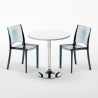 Spectre hvidt cafebord sæt: 2 B-side gennemsigtig stole og 70cm rundt bord Rabatter