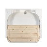 Edilla Montegrappa 60x60cm vask til tøjvask ben hvid skab trævaskebræt Udvalg