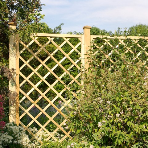 Espalier hegn til haven træ 100x180 cm stakit terasse Kampagne