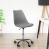 Octony design kontorstol ergonomisk imiteret læder hjul til skrivebord Billig
