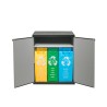 Dech skraldespand skab med hylde 3 poser til separat affaldssortering Udsalg