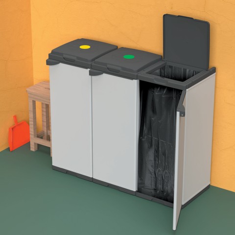Mr.C Tris affaldsstiv til 3 sække 80/110l affaldssortering skraldespand