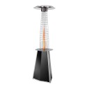 Solflame LPG terrassesvarmer gas 10 kw gulvmodel med bord 65x220 cm Mængderabat
