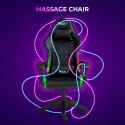 The Horde Plus ergonomisk gamer kontorstol massage RGB lys kunstlæder Udsalg