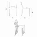 SummerLife hvid havebord sæt: 6 Paris farvet stole og 150x90 cm bord 