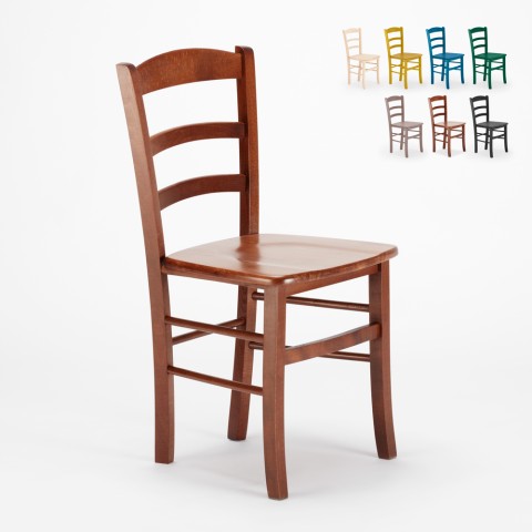 Paesana Wood AHD spisebords stol vintage design lavet af massivt bøgetræ