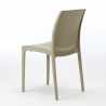 Love hvid havebord sæt: 4 Bohème farvet stole og 90cm kvadratisk bord Køb