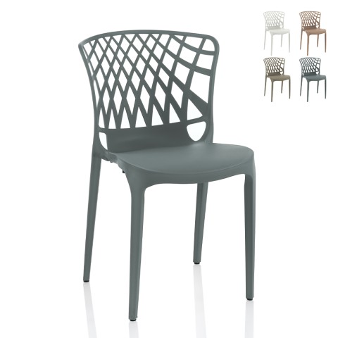Arko design spisebordsstol plastik stabelbar til spisestue restaurant