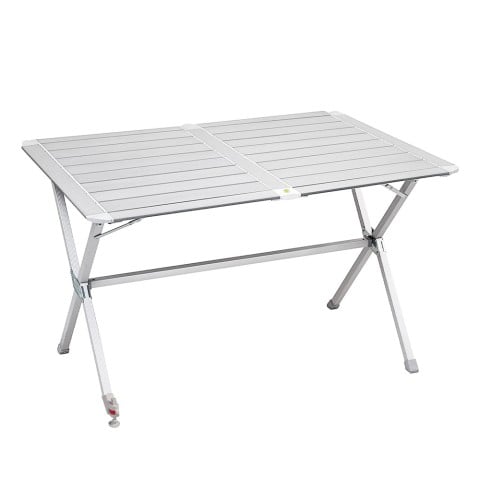 Silver Gapless Level 4 Brunner 110x71 cm campingbord metal foldebord