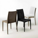 Passion sort havebord sæt: 4 Bistrot farvet stole og 90cm kvadratisk bord Egenskaber