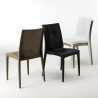 Love hvid havebord sæt: 4 Bistrot farvet stole og 90cm kvadratisk bord Egenskaber