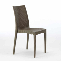 SummerLife hvid havebord sæt: 6 Bistrot farvet stole og 150x90 cm bord Billig