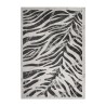 Double GRI006 grå zebra rektangulær gulvtæppe bløde løse tæppe stuen På Tilbud