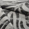 Double GRI006 grå zebra rektangulær gulvtæppe bløde løse tæppe stuen Tilbud