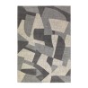 Milano GRI223 geometrisk rektangulær gulvtæppe bløde løse tæppe stuen På Tilbud