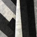 Milano GRI224 geometrisk rektangulær gulvtæppe bløde løse tæppe stuen Tilbud