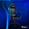 The Horde gamer stol gaming kontorstol med RGB lys lænde og nakkepude Mål