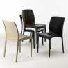 Passion sort havebord sæt: 4 Bohème farvet stole og 90cm kvadratisk bord Pris