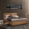 Basel King 3/4 seng 160x190 cm stofbetrukket med lameller og opbevaring Valgfri