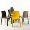Passion sort havebord sæt: 4 Rome farvet stole og 90cm kvadratisk bord 