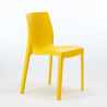Love hvid havebord sæt: 4 Rome farvet stole og 90cm kvadratisk bord 