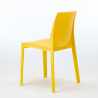 Love hvid havebord sæt: 4 Rome farvet stole og 90cm kvadratisk bord 
