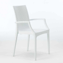 SummerLife hvid havebord sæt: 6 Bistrot Arm farvet stole og 150x90 cm bord Egenskaber