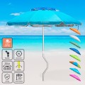 GiraFacile 200cm strand parasol med UPF 158+ UV-beskyttelse Aphrodite Kampagne