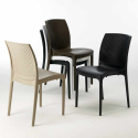 Bohème stabelbar rattan have stol møbler i kvalitetsplast i flere farver 