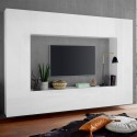 Joy Mold hvid møbelsæt med tv bord skænk vægskab og 2 skabe med hylder Mængderabat