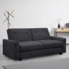 Verto Moderne 3 personers sovesofa design sofa i ruskindslignende stof 