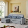 Smeraldo 3 personer chaiselong sofa sovesofa microfiber med opbevaring Omkostninger