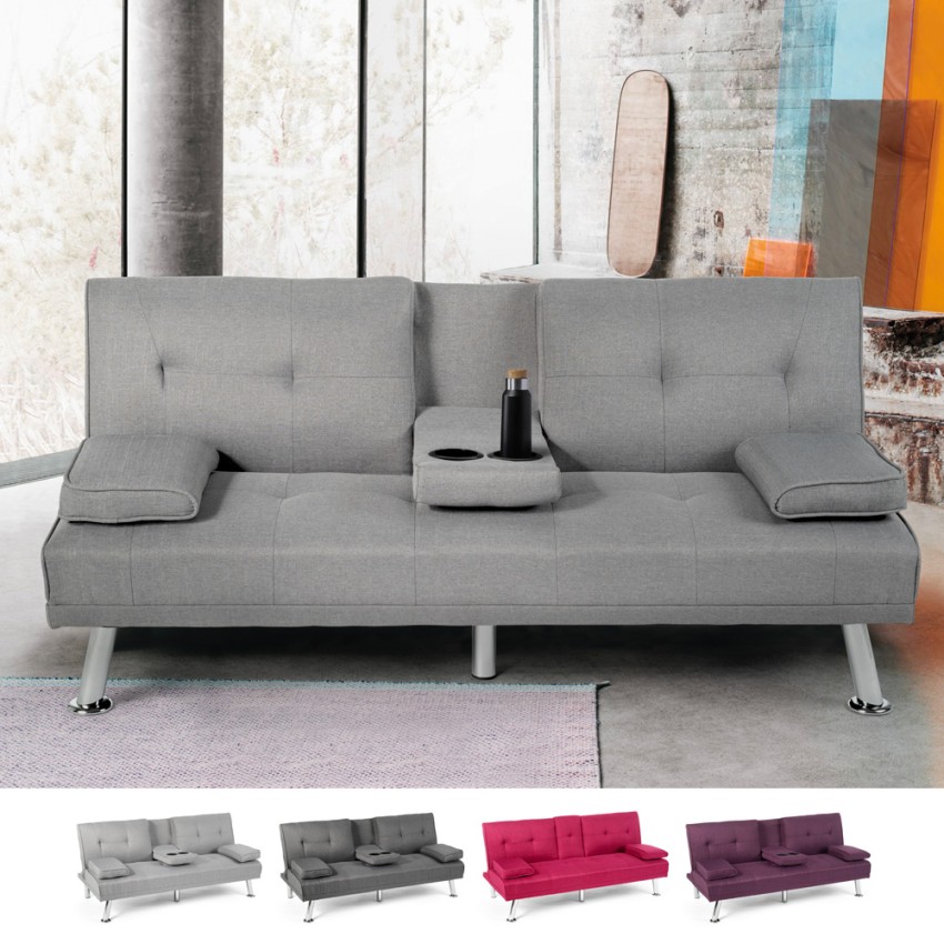 Somnium moderne 3 personers sofa stofbetræk sovesofa