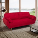 Fortaleza 3-personers sofa sovesofa nordisk design stof i flere farver 
