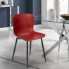 Chloe AHD design spisebords stol plast mange farver sorte metal ben På Tilbud