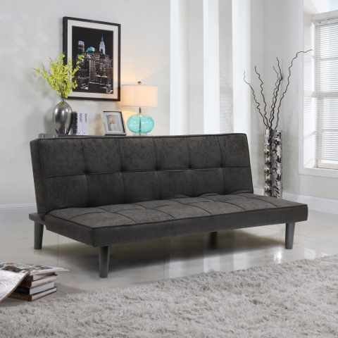 Giada Dark 2 personers sofa futon sovesofa stofbetræk til stuen Kampagne