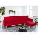 Palmas 3-personers chaiselong sofa futon sovesofa stof i flere farver Udsalg