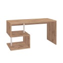 Bolg WD lille 140x60 cm skrivebord træ design egetræ med opbevaring Tilbud