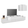 Moderne design hvid vægmonteret tv-stativ Stady WH Tilbud
